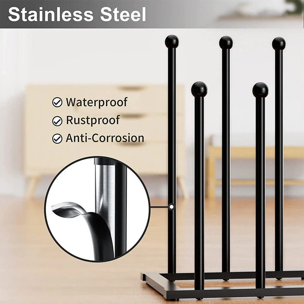 Boot Rack Organizer 4 Pairs Free Standing Tall Boot Shoe Storage Space Saving Boot Holder Stand for Entryway Closet Bedroom