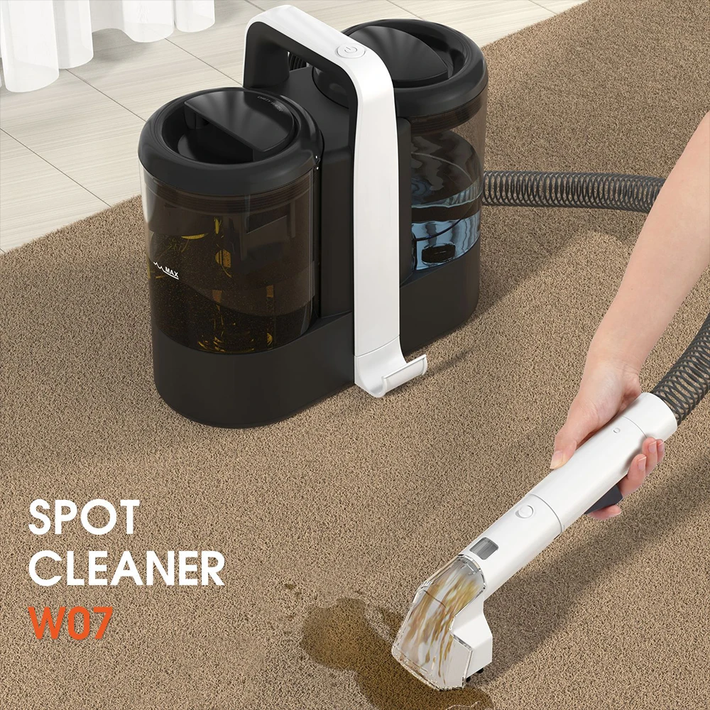 High Power Handheld Carpet Cleaner 15Kpa Portable Spot Cleaner for Car Sofa Pet Hair Spray Suction Upholstery Clean Machine