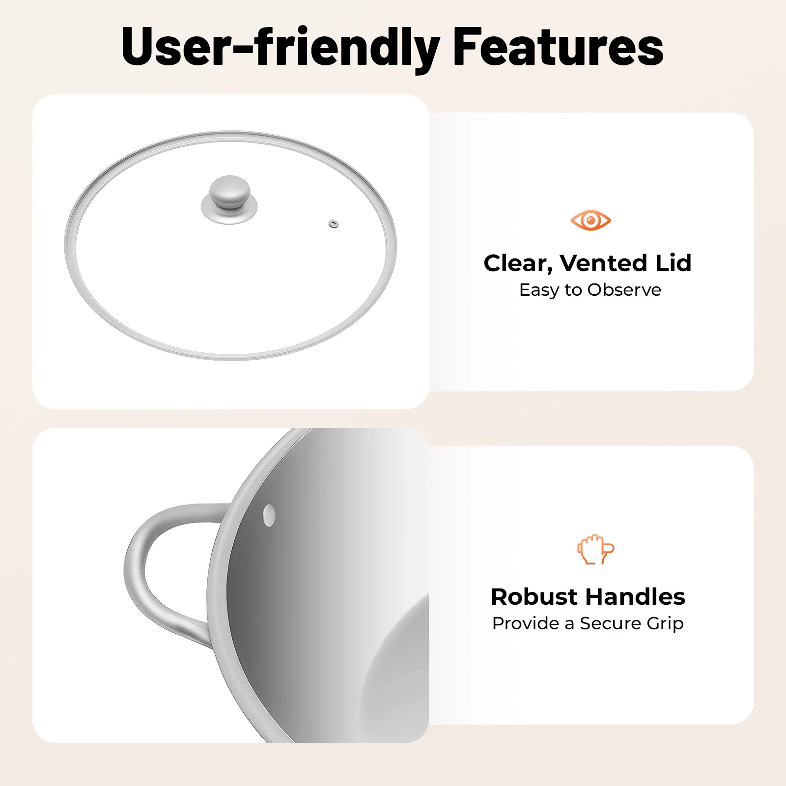 Divided Hot Pot,Stainless Steel Polished Rustproof Cookware Fast Heating Compatible with All Stoves for Gathering Daily Cooking