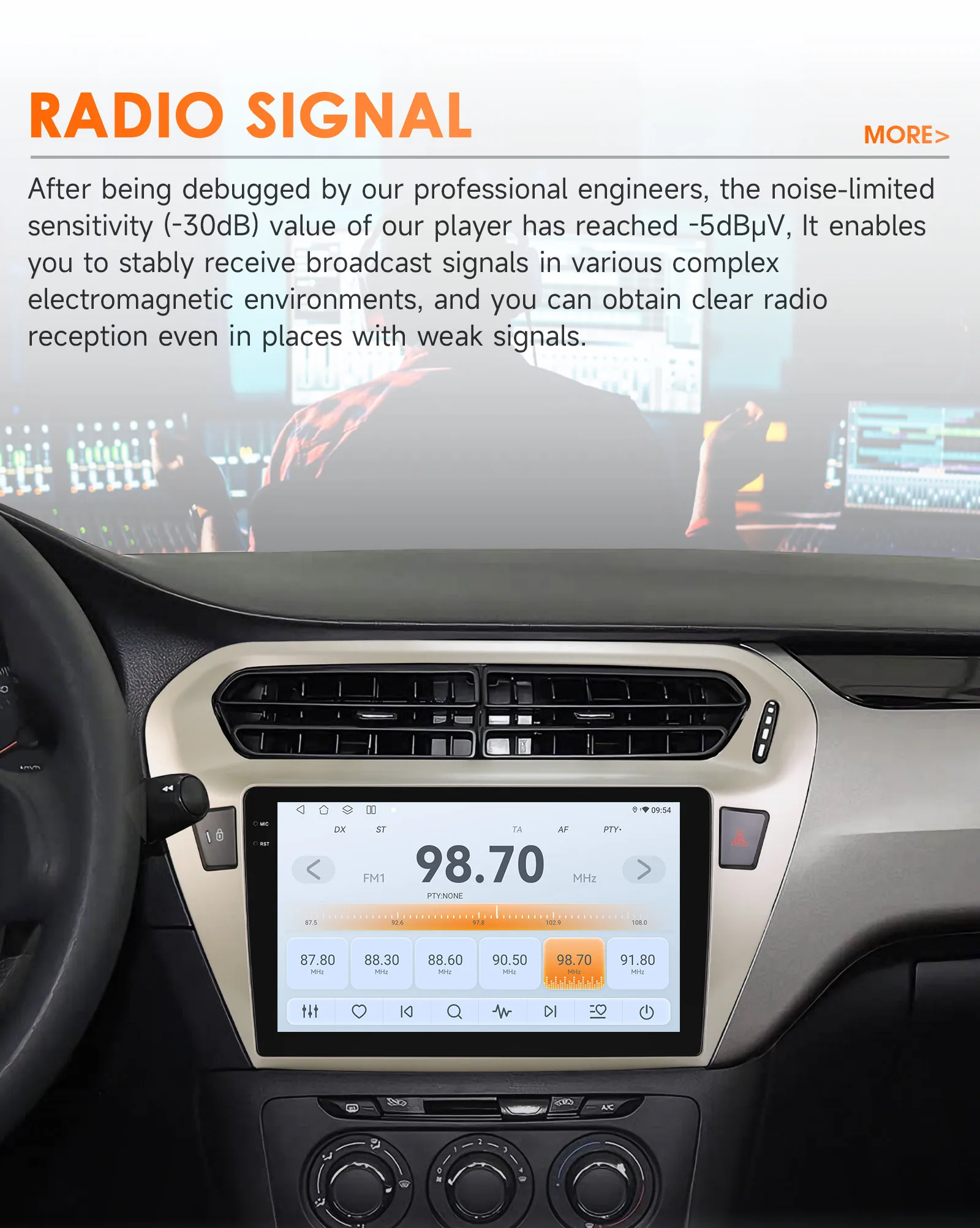 Hizpo 8g 128g 2Din Android 14 Car Radio for Peugeot 301/Citroen C-Elysee Elysee 2013-2018 Ai Car Multimedia Gps 4g Carplay 6115