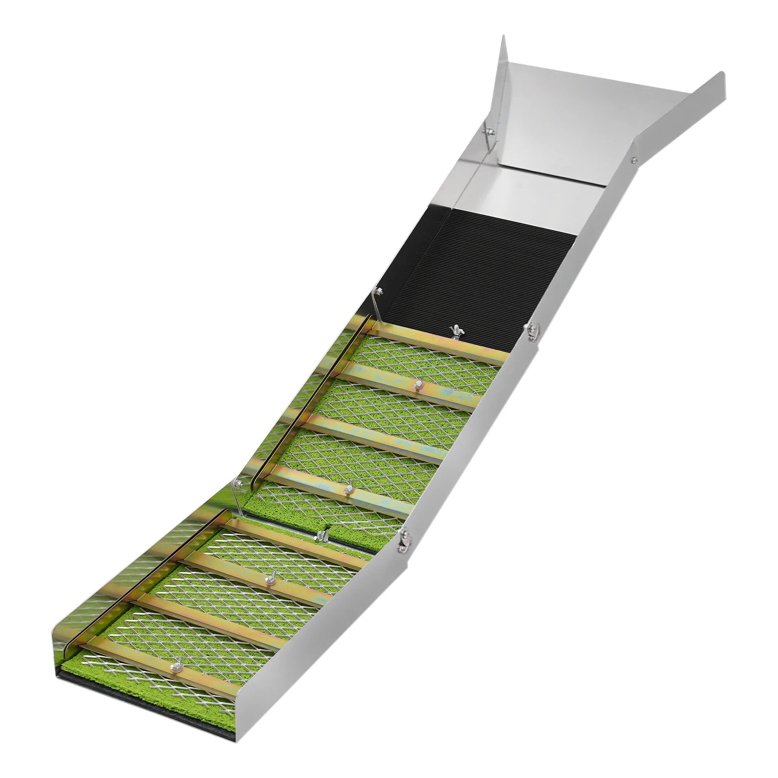 Portable Folding Gold Sluice Box for Efficient Gold Panning, Multi-Layer Filtration for Fine Gold Recovery for Outdoor Use
