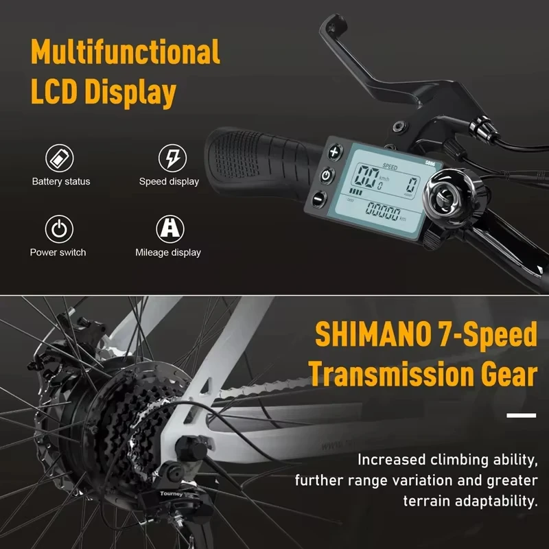 KOOLUX X15 Electric Bike Powerful Motor 48V15.6AH Lithium Battery off-road Electric Bicycle 26 Inch Tire Mountain Ebike