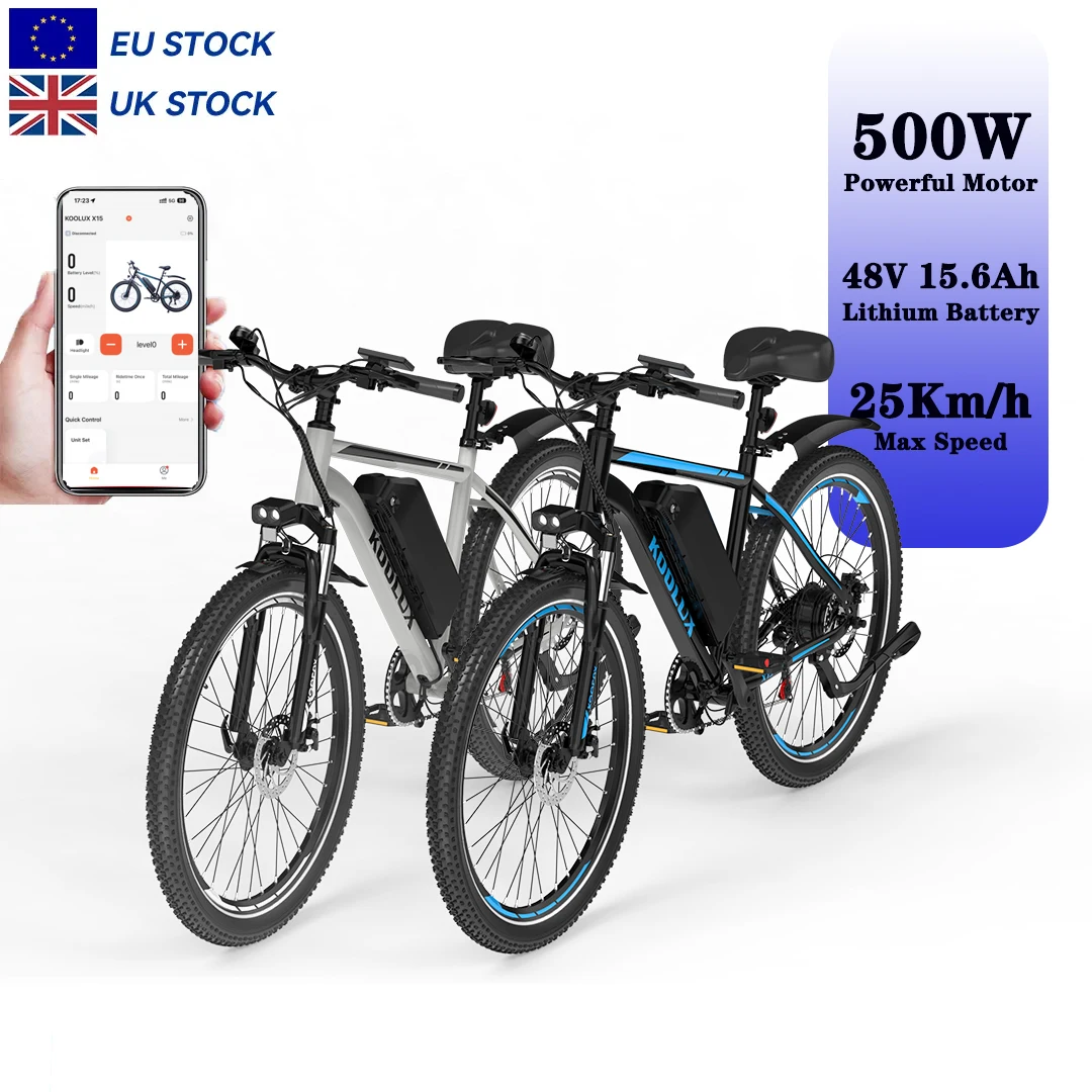 KOOLUX X15 Electric Bike Powerful Motor 48V15.6AH Lithium Battery off-road Electric Bicycle 26 Inch Tire Mountain Ebike