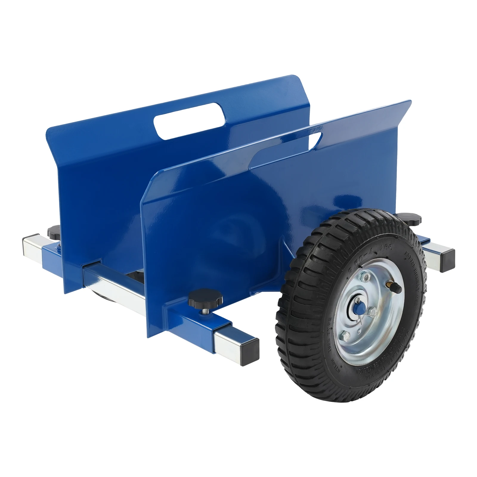 8 Inch Blue Heavy Duty Panel Dolly Cart for Drywall Wood Doors 1100LBS Capacity Adjustable Width with Solid Rubber Wheels