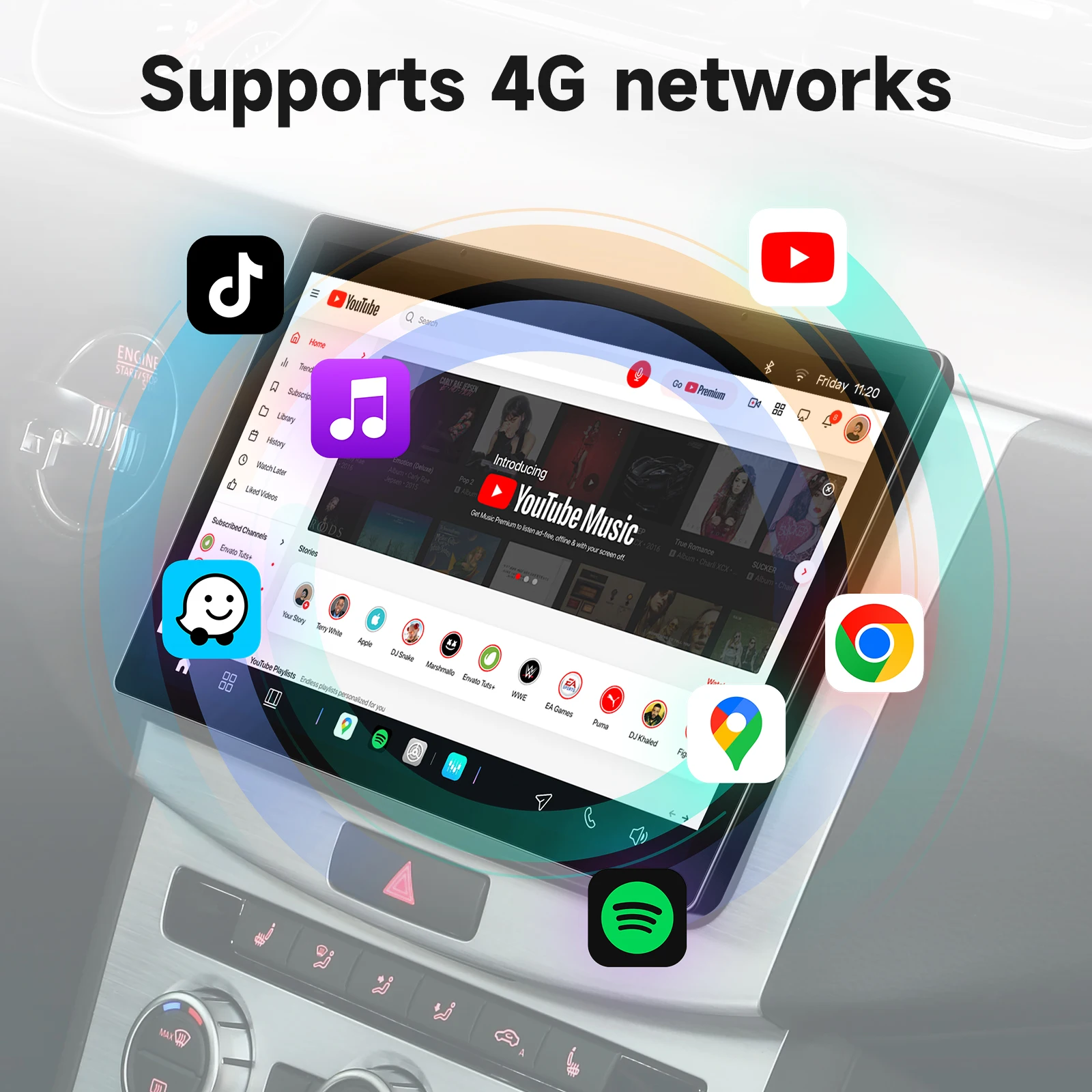 2K Car Intelligent Screen GPS Stereo For Fiat Panda 2003 - 2012 Carplay Android Auto radio ADAS 360 Camera multimedia player