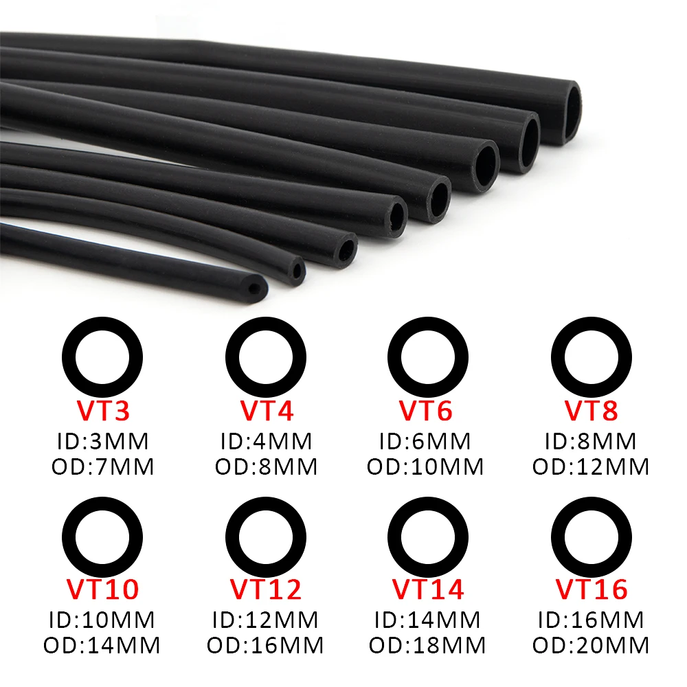 2M Length Silicone Vacuum Tube Hose Silicon Tubing 3MM 4MM 6MM 8MM 10MM 12MM 14MM 16MM Blue Auto parts Universal