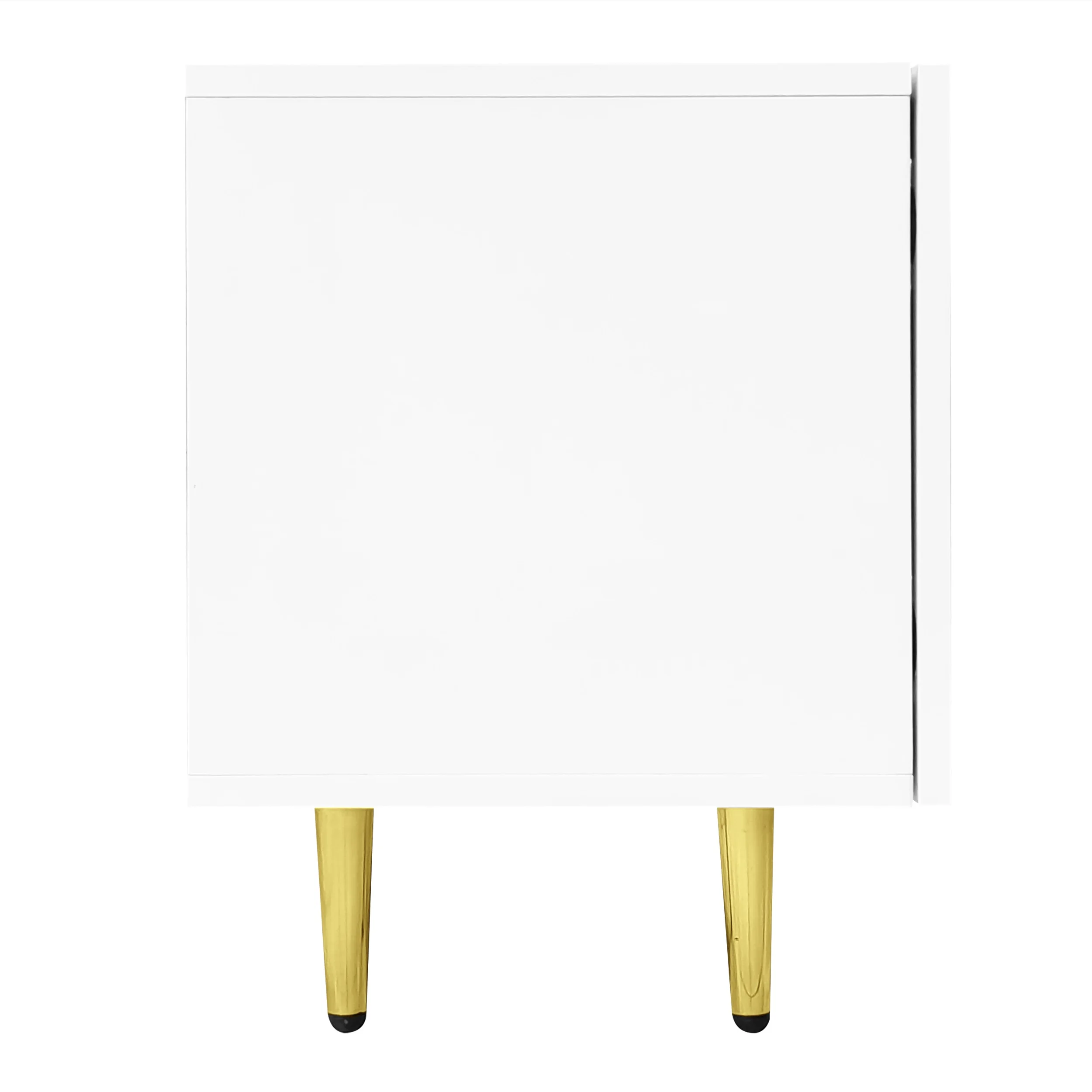 PINGGO Glossy TV Cabinet 170x35x46cm with Four Doors Modern And Elegant White Color