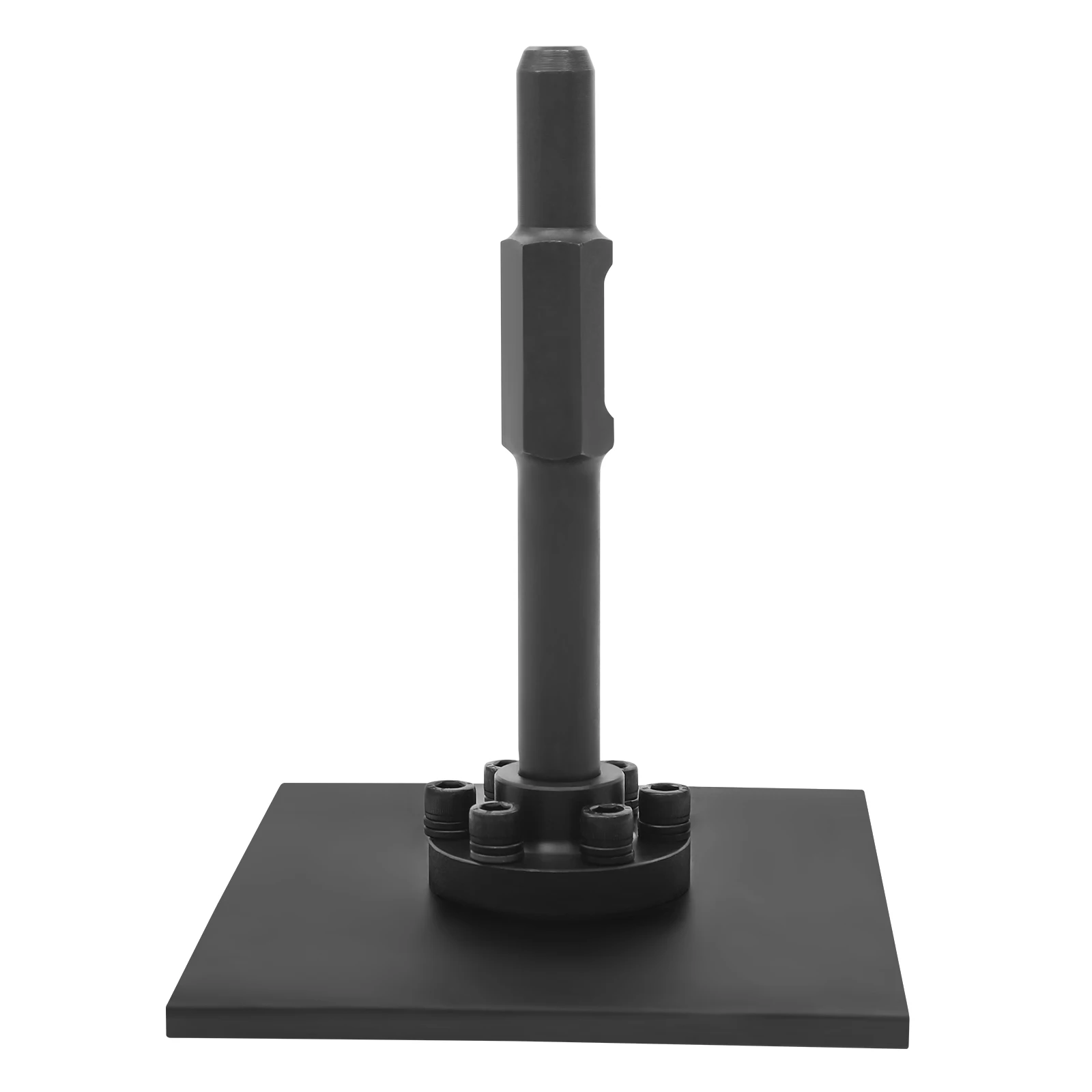 Tamping Shaft Plate, Heavy-duty Tamper Plate with 30mm Rod, 40CR Steel Compactor Plate for Road Construction, Trench, 26*20.5cm