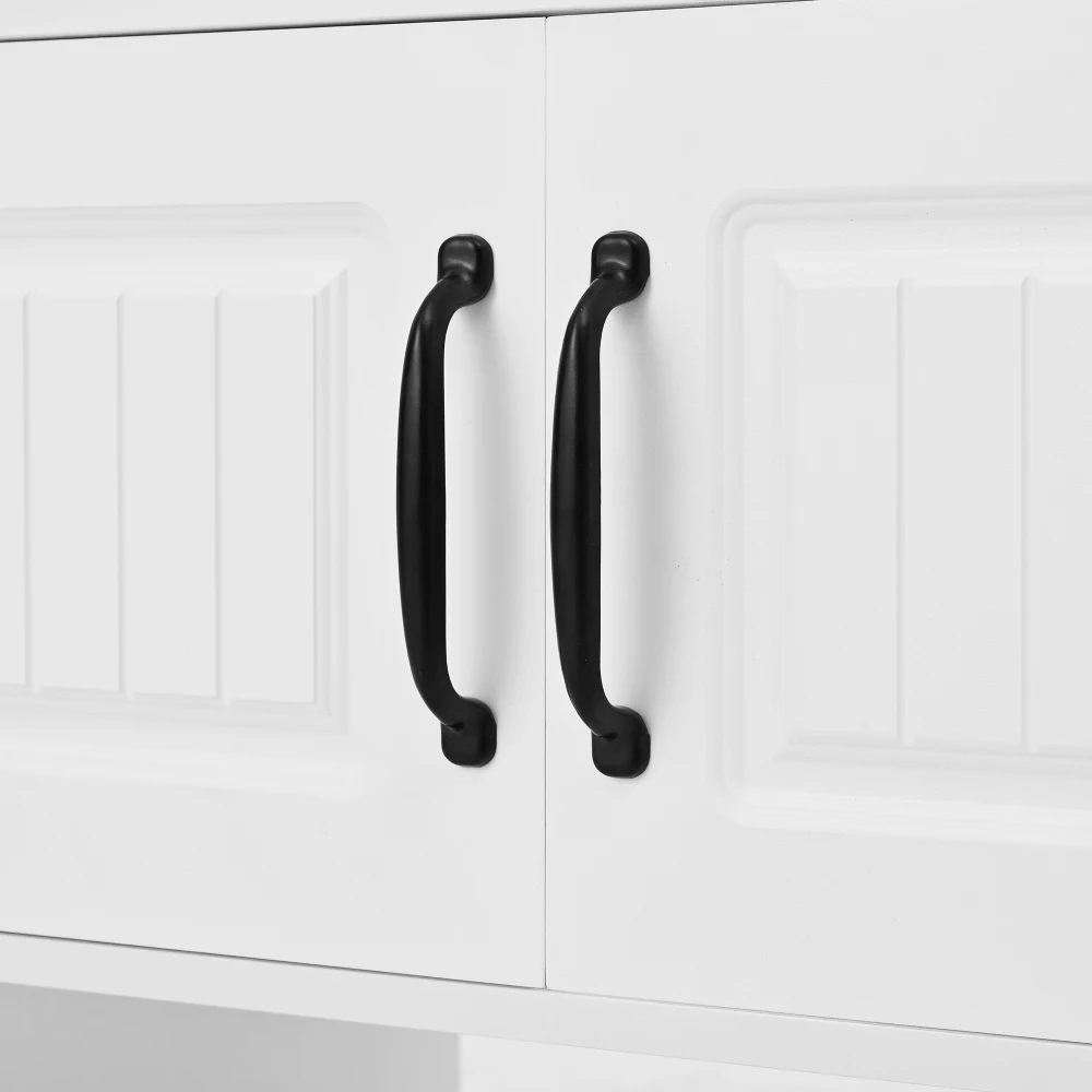 PINGGO Shoe Bench Shoe Cabinet Hallway Furniture With 2 Doors Rear Wall 8 Hooks White 50x36x190cm