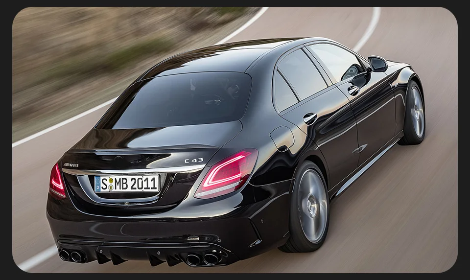 AKD Car Styling Lights for Mercedes-Benz W205 Tail Lihgt 2014-2021 C-CLASS C180 C200 C260 C300 LED Tail Lamp DRL Dynamic Signal Auto Accessories