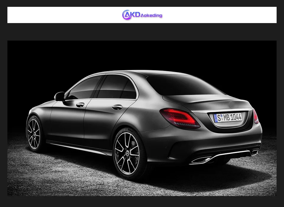AKD Car Styling Lights for Mercedes-Benz W205 Tail Lihgt 2014-2021 C-CLASS C180 C200 C260 C300 LED Tail Lamp DRL Dynamic Signal Auto Accessories