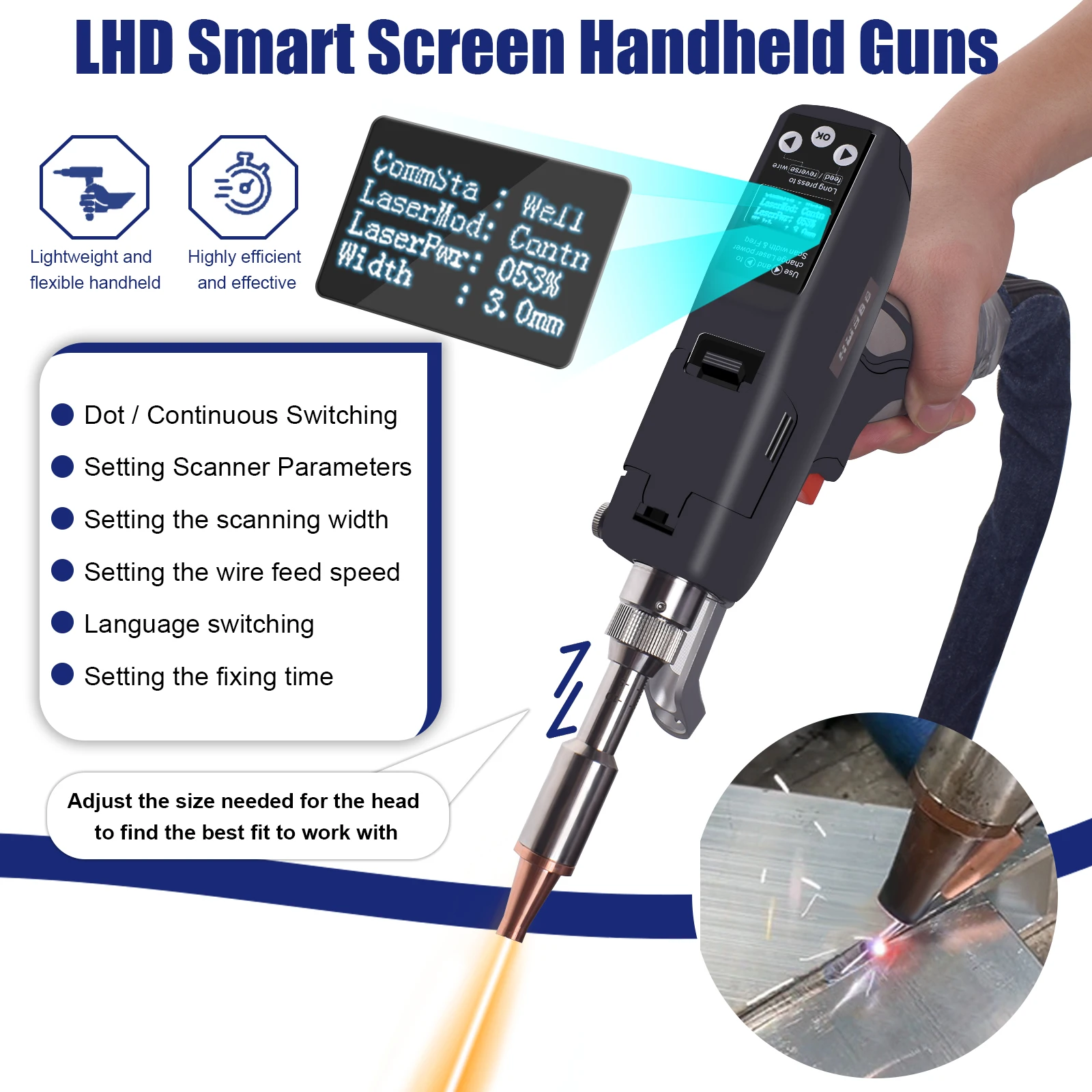 1500W Laser Welder 4-in-1 Fiber Laser Welding Cutting Cleaning Soldering Machine for Metal Handheld Laser Welding Machine