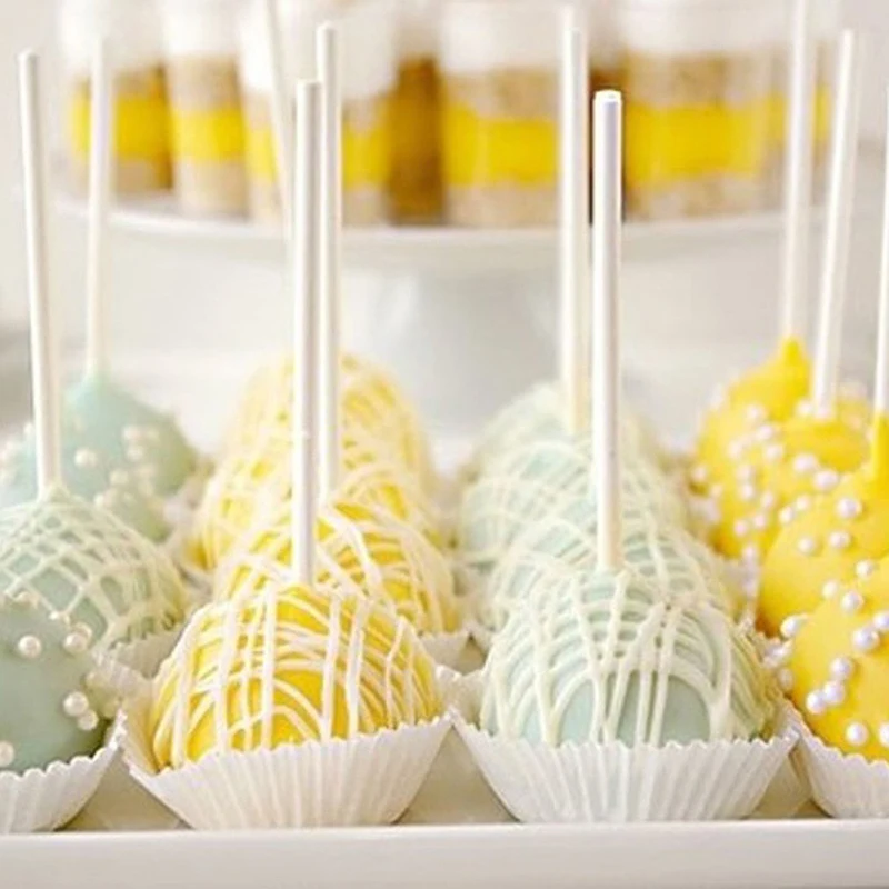 100-1000pcs Hollow Plastic Lollipop Sticks for Lollipops Cake pop Sticks Accessories Desserts Cake Pop Stand Holder