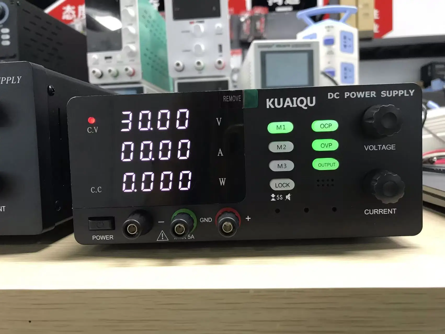 KUAIQU 1200W 60V 20A Digital DC Power Supply Computer-Controlled Via USB OVP/OCP/Output Advanced Preset Memory for Aging Test
