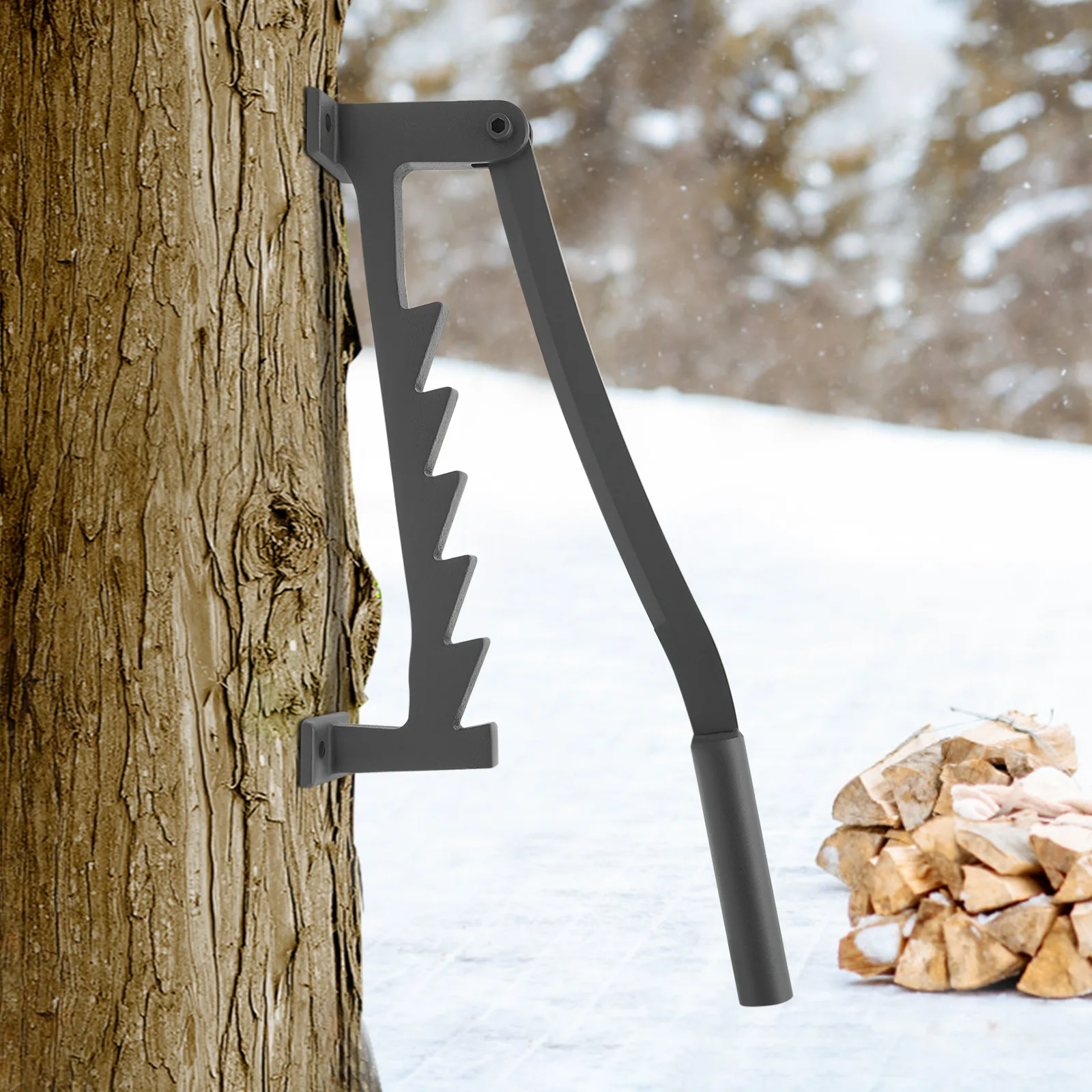 Wall Mounted Kindling Splitter Firewood Splitter High Carbon Steel Kindling Wood Log Cutter Firewood Splitter W/1 Pair*gloves