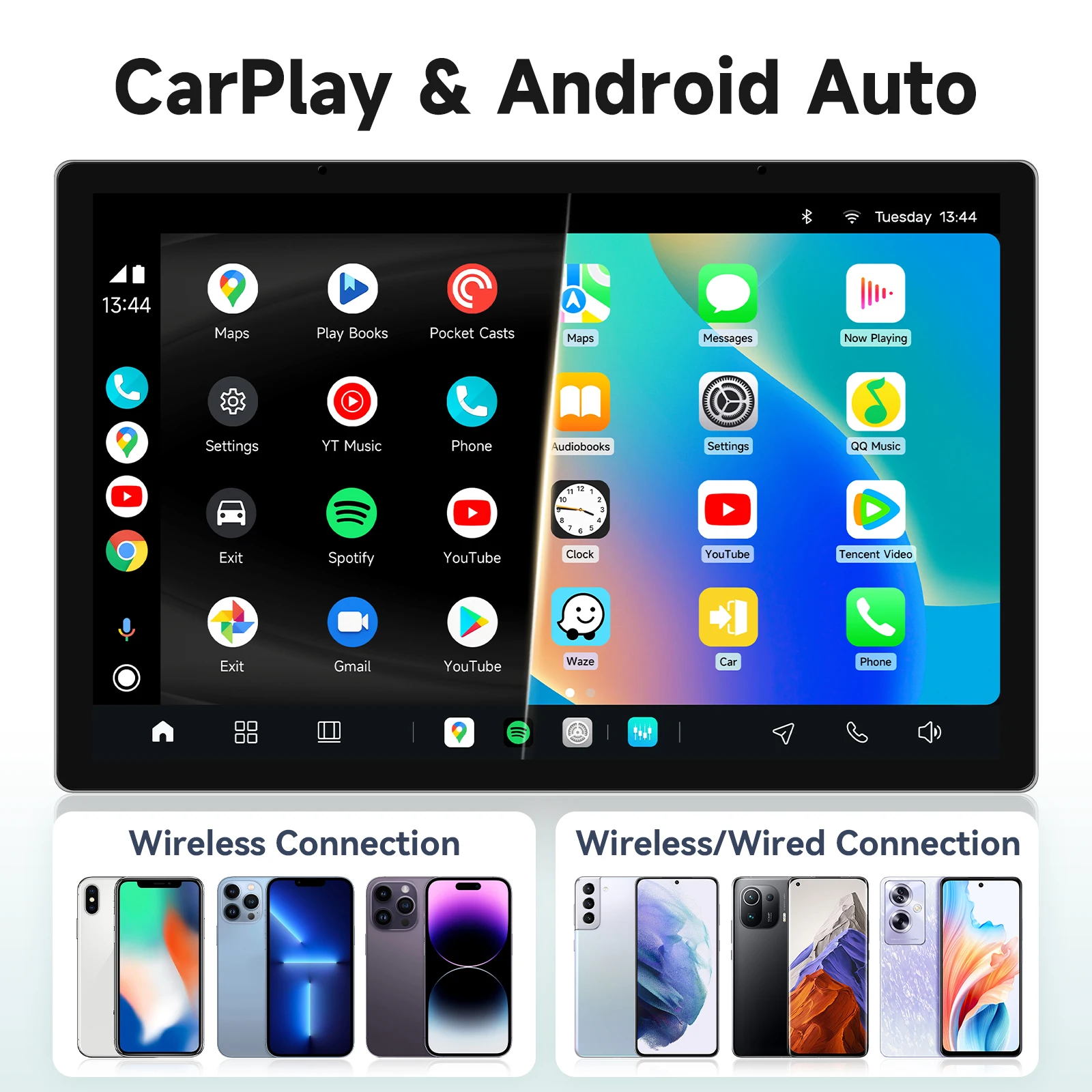 AI Voice Control Car Intelligent Screen for Peugeot 3008 2009-2015 Carplay Android Auto radio 2K multimedia player ADAS+360 Cam