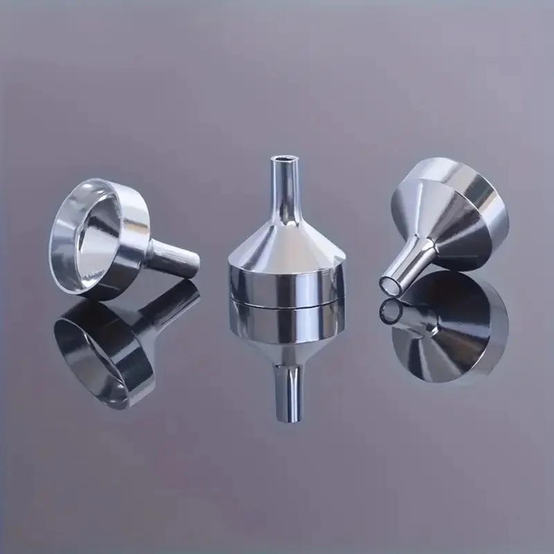 5/10/20/30Pcs Stainless Steel Mini Funnel Kitchen Oil Liquid Funnel Detachable Filter Wide Mouth Funnel Canning Packaging Tools