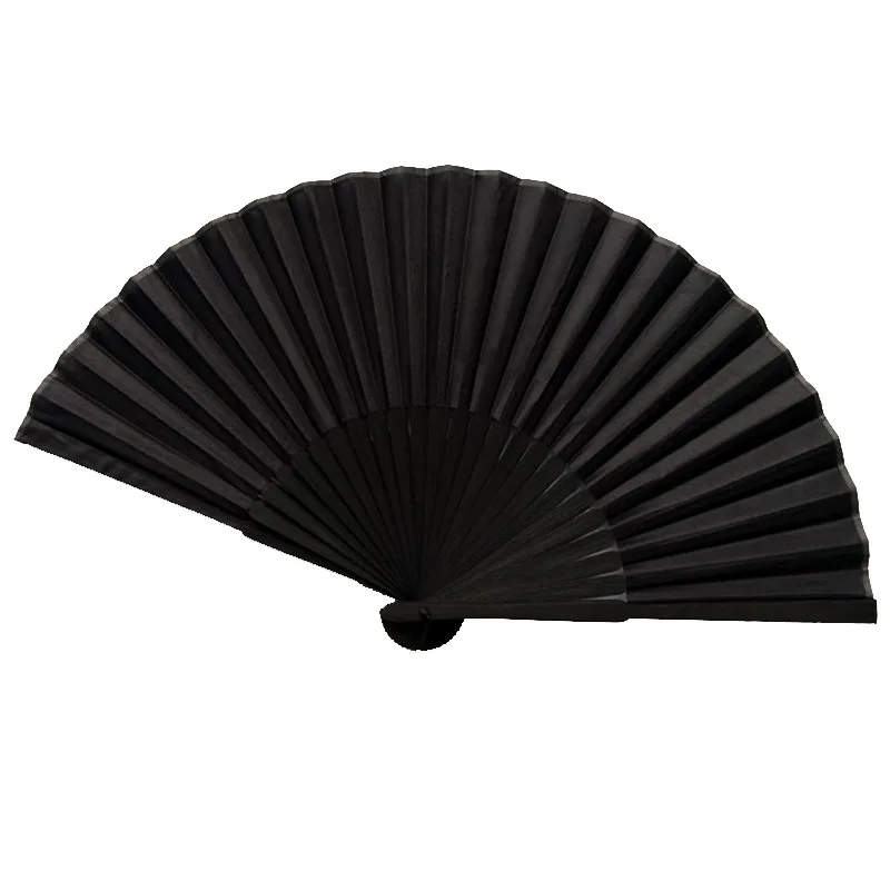 Chinese Style Black Vintage Hand Fan Folding Fans Dance Wedding Party Favor  Chinese Dance Party Folding Fans