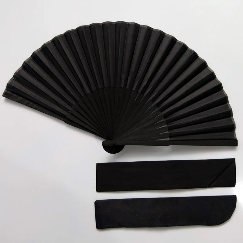 Chinese Style Black Vintage Hand Fan Folding Fans Dance Wedding Party Favor  Chinese Dance Party Folding Fans