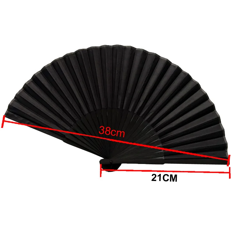 Chinese Style Black Vintage Hand Fan Folding Fans Dance Wedding Party Favor  Chinese Dance Party Folding Fans