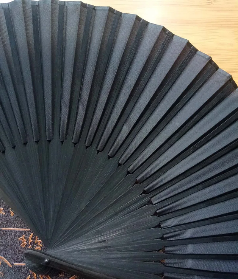 Chinese Style Black Vintage Hand Fan Folding Fans Dance Wedding Party Favor  Chinese Dance Party Folding Fans