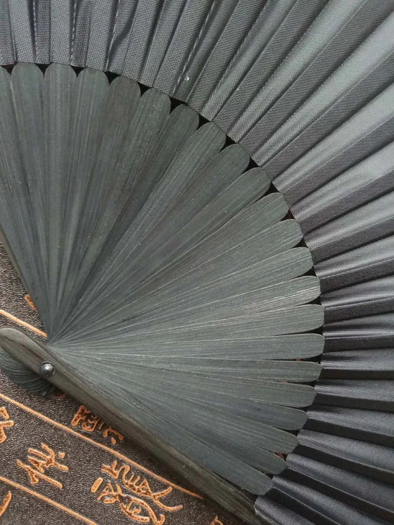 Chinese Style Black Vintage Hand Fan Folding Fans Dance Wedding Party Favor  Chinese Dance Party Folding Fans