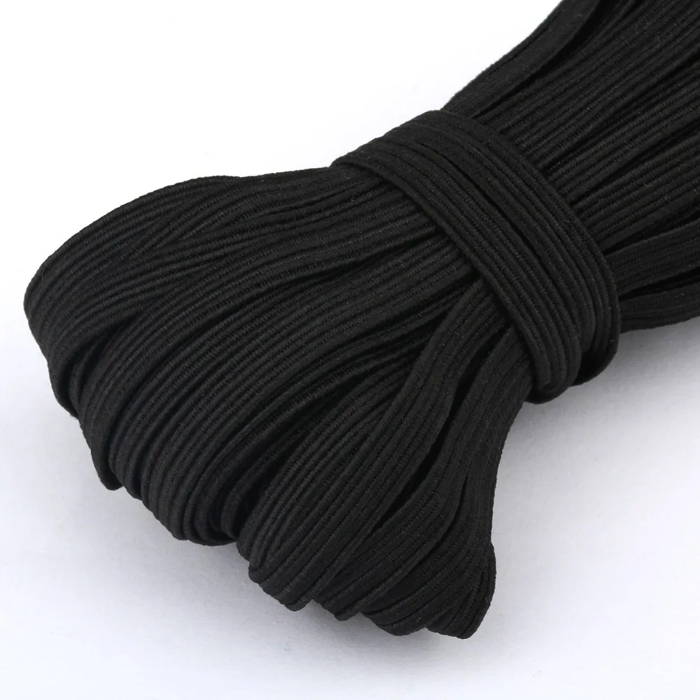 3/4/5/6/8/10MM White/black Flat Elastic Bands Elastic rubber band wedding Garment elastic tape for DIY sewing Stretch Rope acces