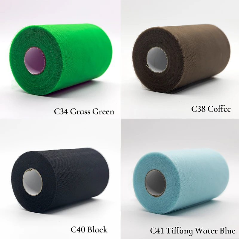 Tulle Roll 100 Yards Organza Wedding Decoration TUTU Baby Shower Tulle Roll 15cm Decoration Party And Events Engagement 2029