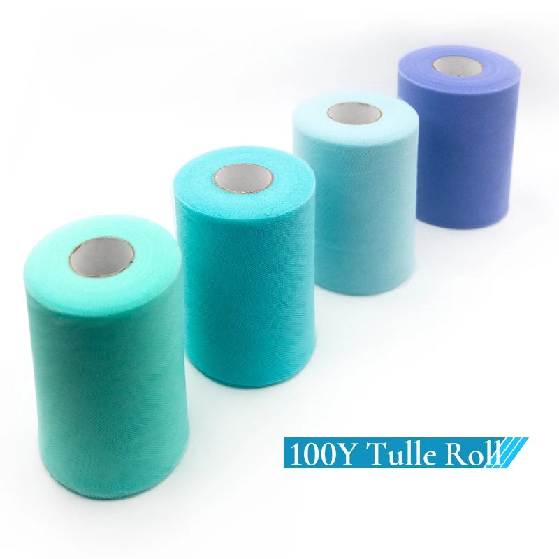 Tulle Roll 100 Yards Organza Wedding Decoration TUTU Baby Shower Tulle Roll 15cm Decoration Party And Events Engagement 2029
