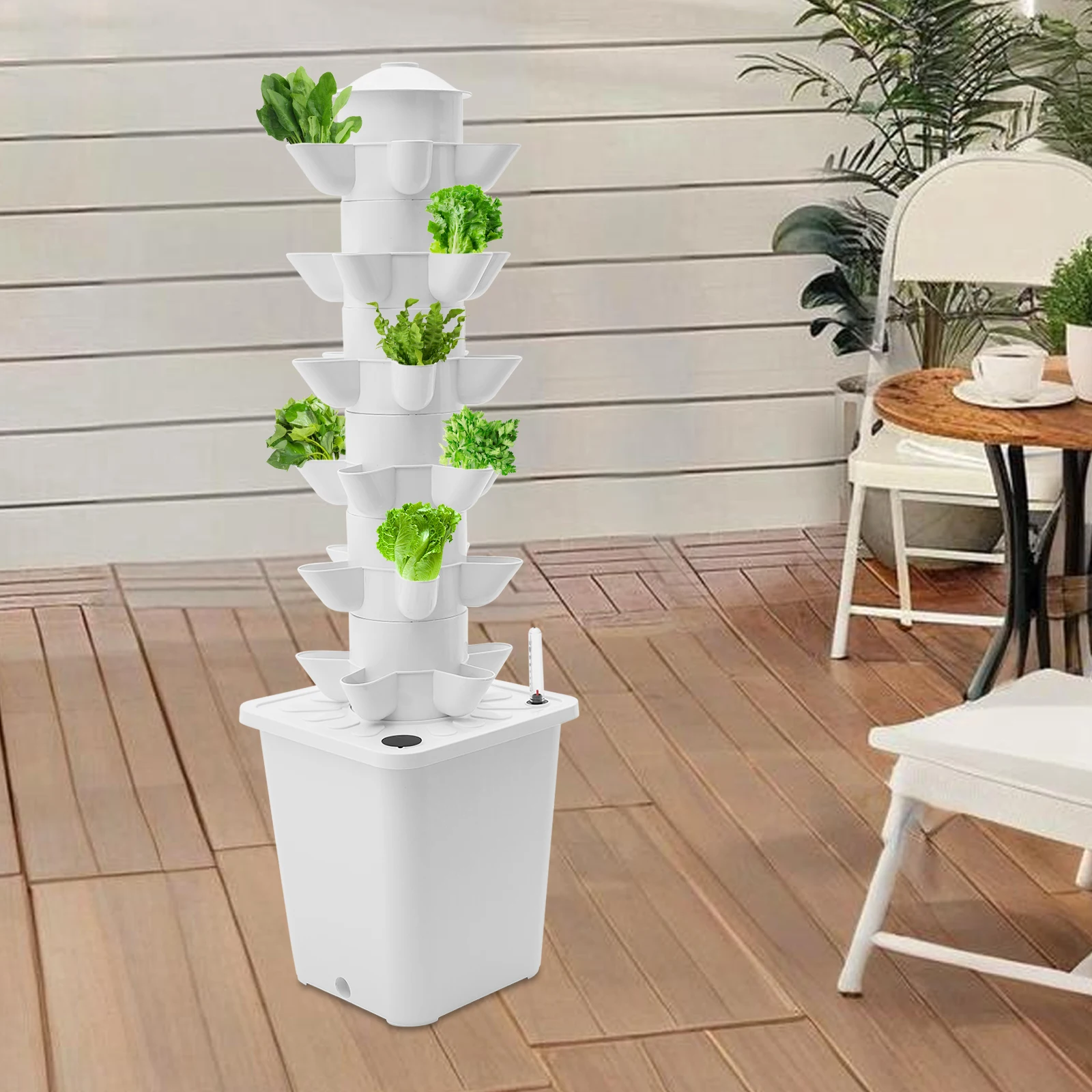 6-Tier Hydroponic Growing System 30 Plant Garden Hydroponics Vertical Growing Kit Soilless Cultivation for Fresh Vegetables