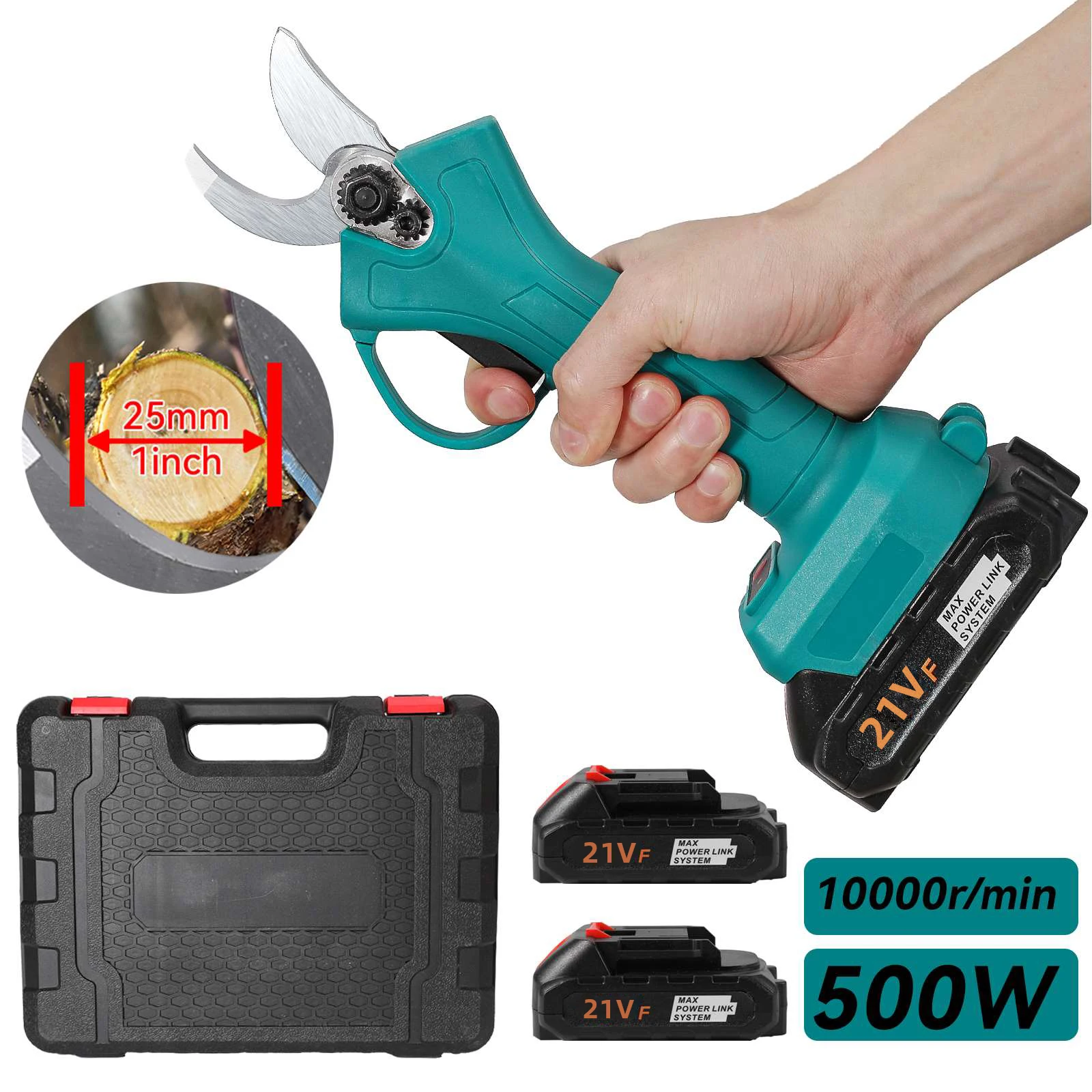 Brushless Electric Pruning Shears Cordless Garden Tool For Fruit Trees Bonsai Compatible With Makita Batteries Cutting Scissors