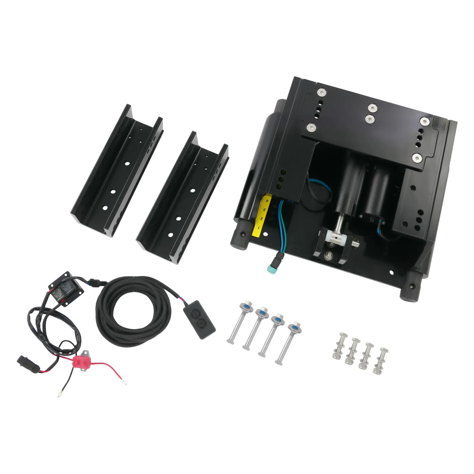 Heavy Duty Hydraulic Jack Plate for Outboard Motors 300 HP Max Marine Tailboard Lifter 2.8 T Jacking Force, 0-8cm Lifting Height