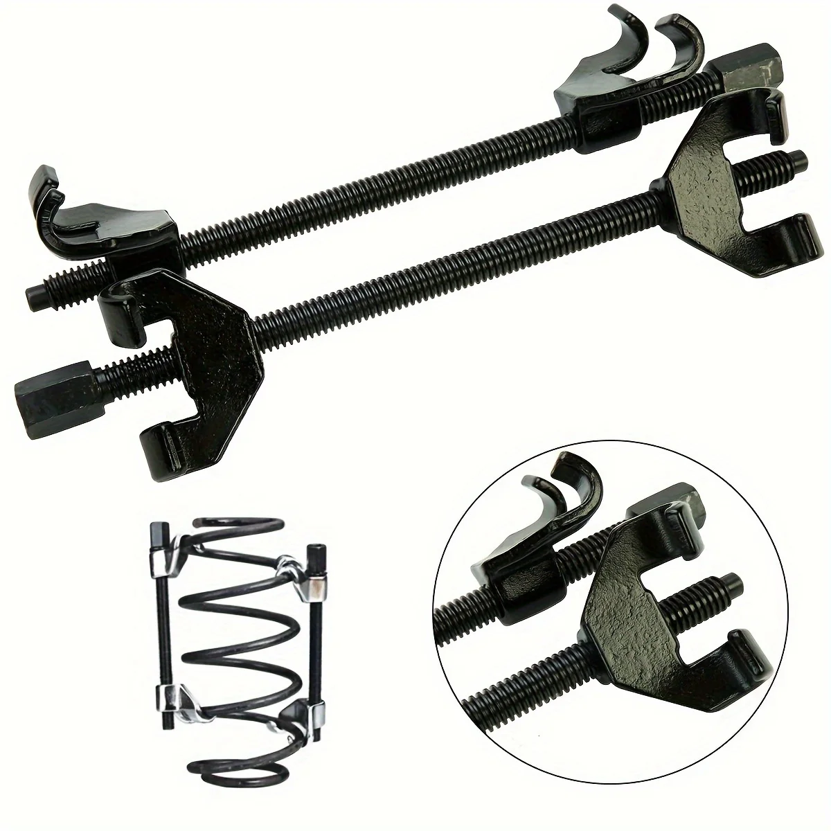 Shock Absorber Spring Compressor Tool Set, Claw Hook for Car Repair and Roll Removal, Manual, Special