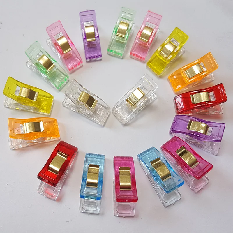 10-50Pcs Sewing Clips Multipurpose Plastic Craft Quilting Binding Clips Crocheting Knitting Safety Clamps DIY Sewing Accessories