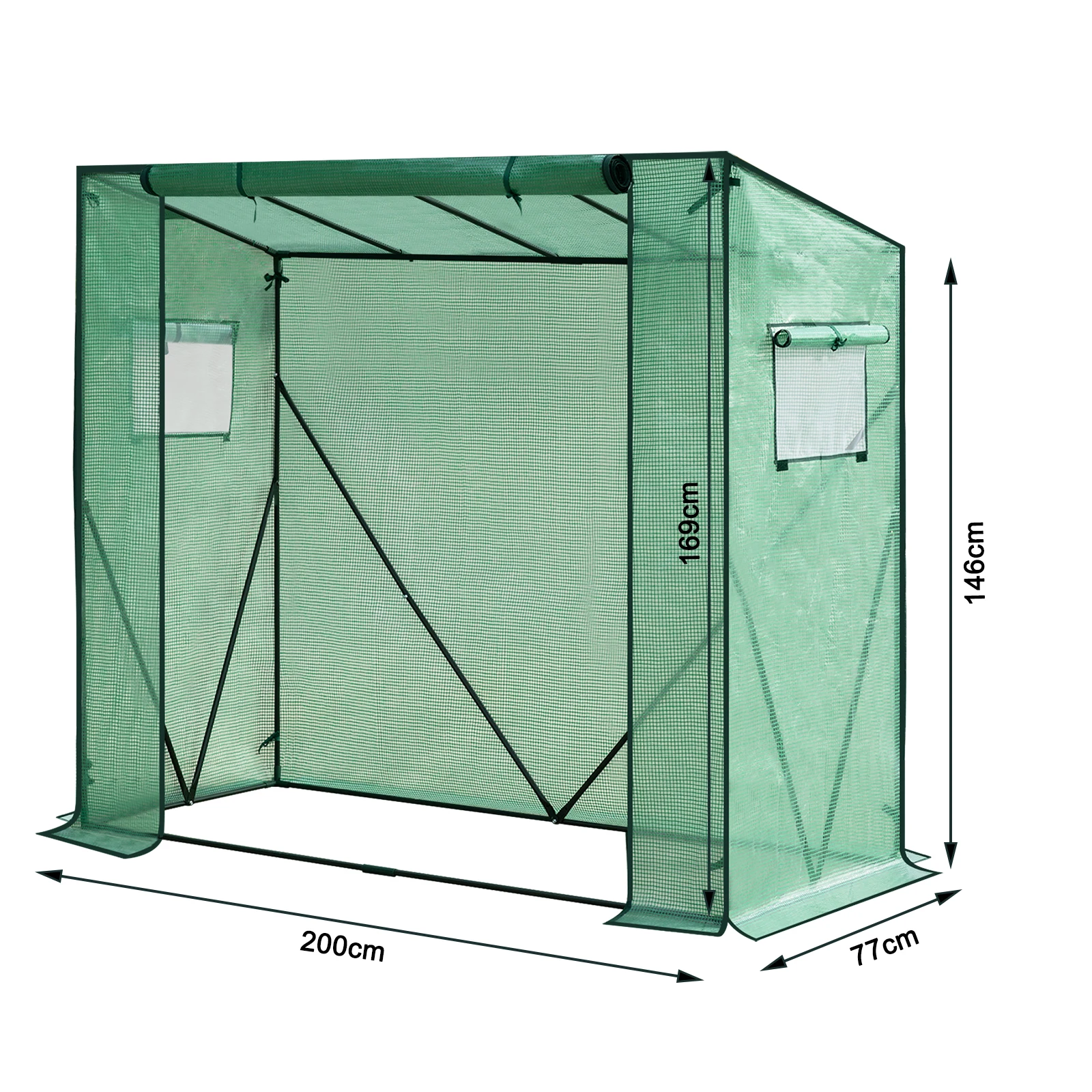 WOLTU Polythene Greenhouse PE Semi-Transparent Flower Vegetables Garden Outdoor Waterproof Tarpaulin Multi-Purpose Plant House