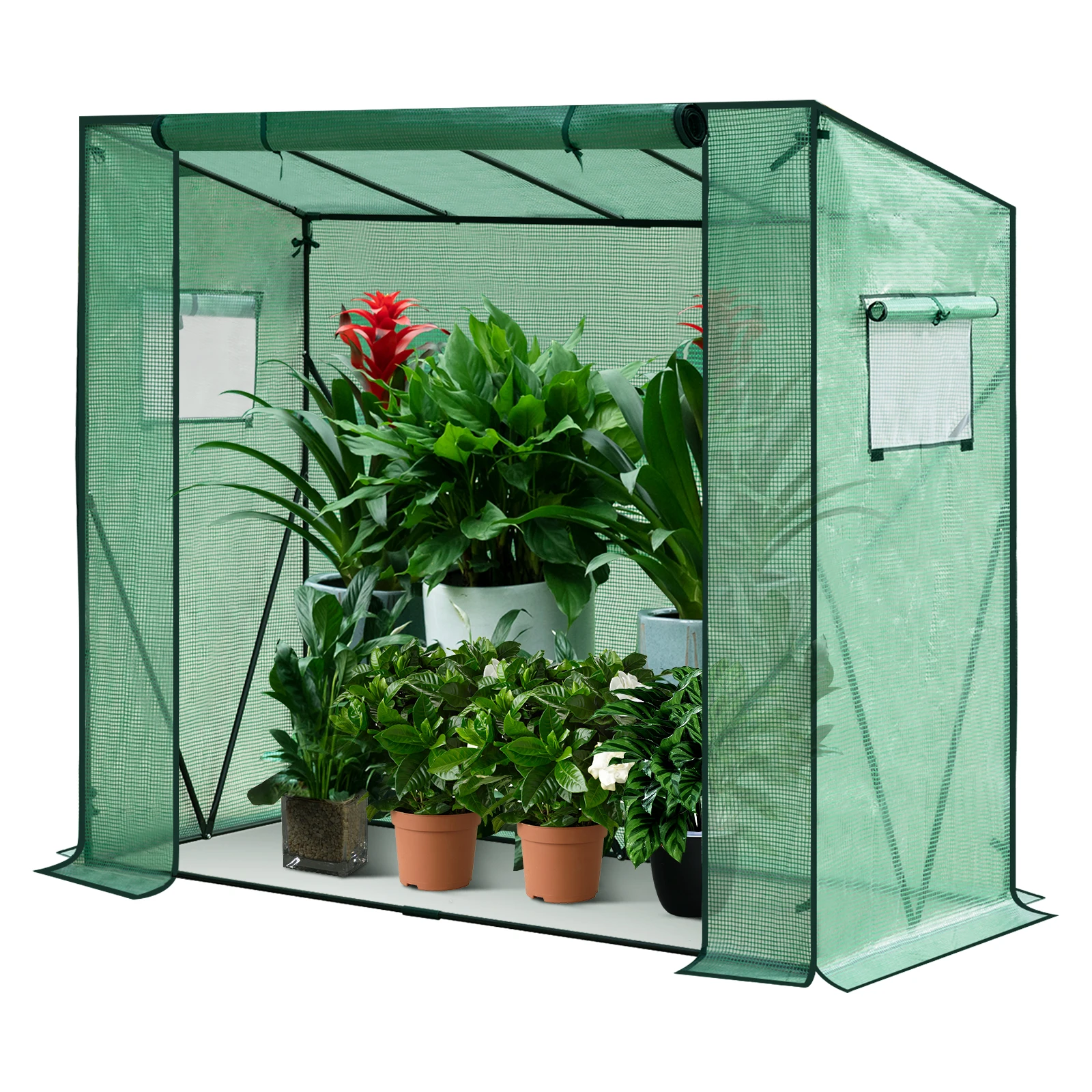 WOLTU Polythene Greenhouse PE Semi-Transparent Flower Vegetables Garden Outdoor Waterproof Tarpaulin Multi-Purpose Plant House