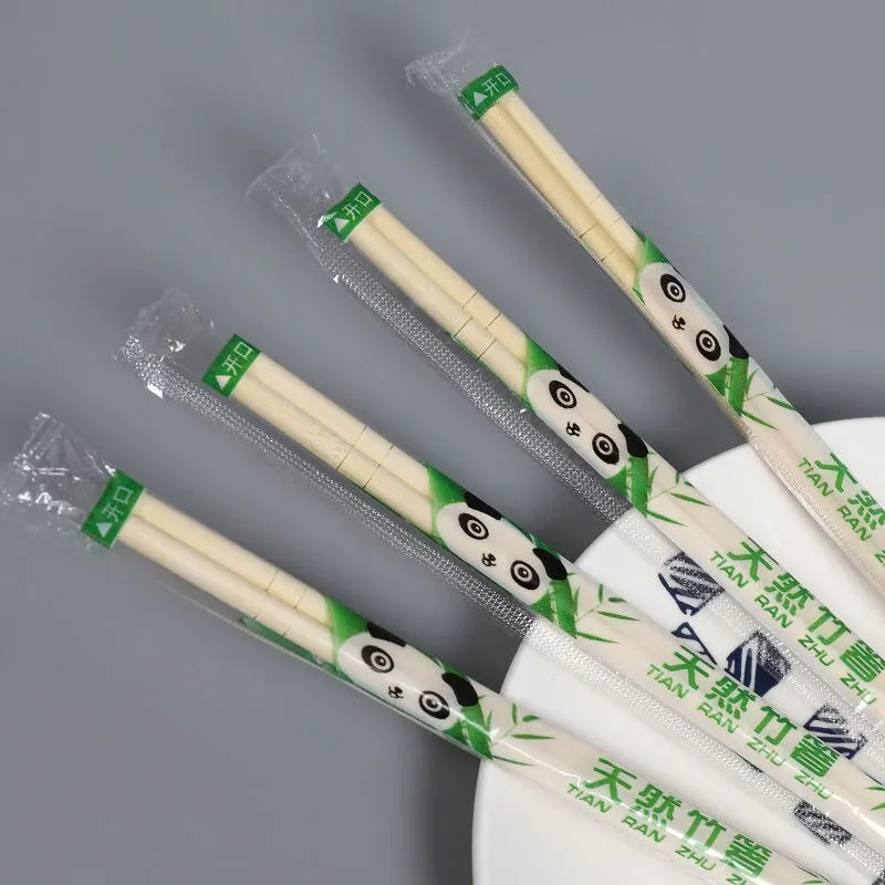 40pcs Disposable Chopsticks Independent Packaging Chopsticks For Restaurants Chinese Bamboo Material Household Chopsticks