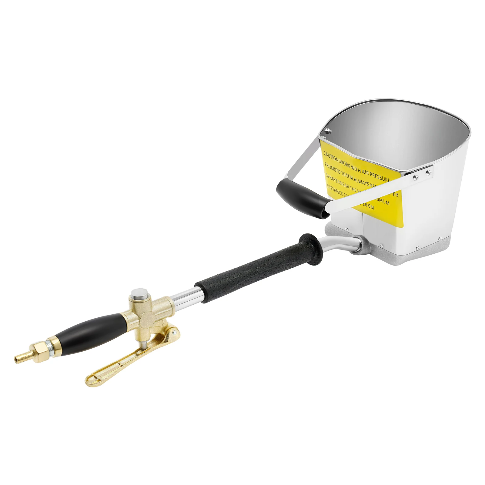 Mortar Plaster Spray Gun, 4 Jets for Cement Mortar, Concrete Mud Spray Gun Tool for Walls and Ceilings