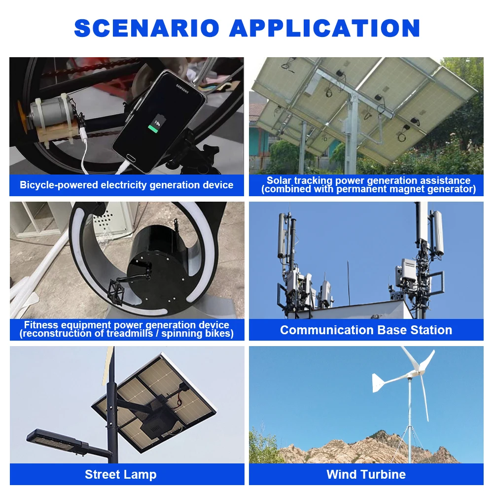Poland Delivery 1000W Gearless Permanent Magnet Generator Turbine Low-Speed 12V 24V For Water And Wind Power Household