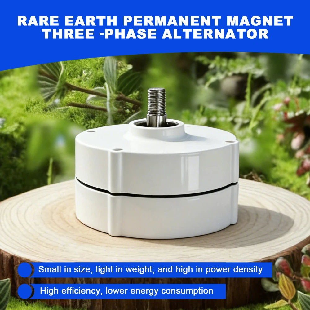 Poland Delivery 1000W Gearless Permanent Magnet Generator Turbine Low-Speed 12V 24V For Water And Wind Power Household