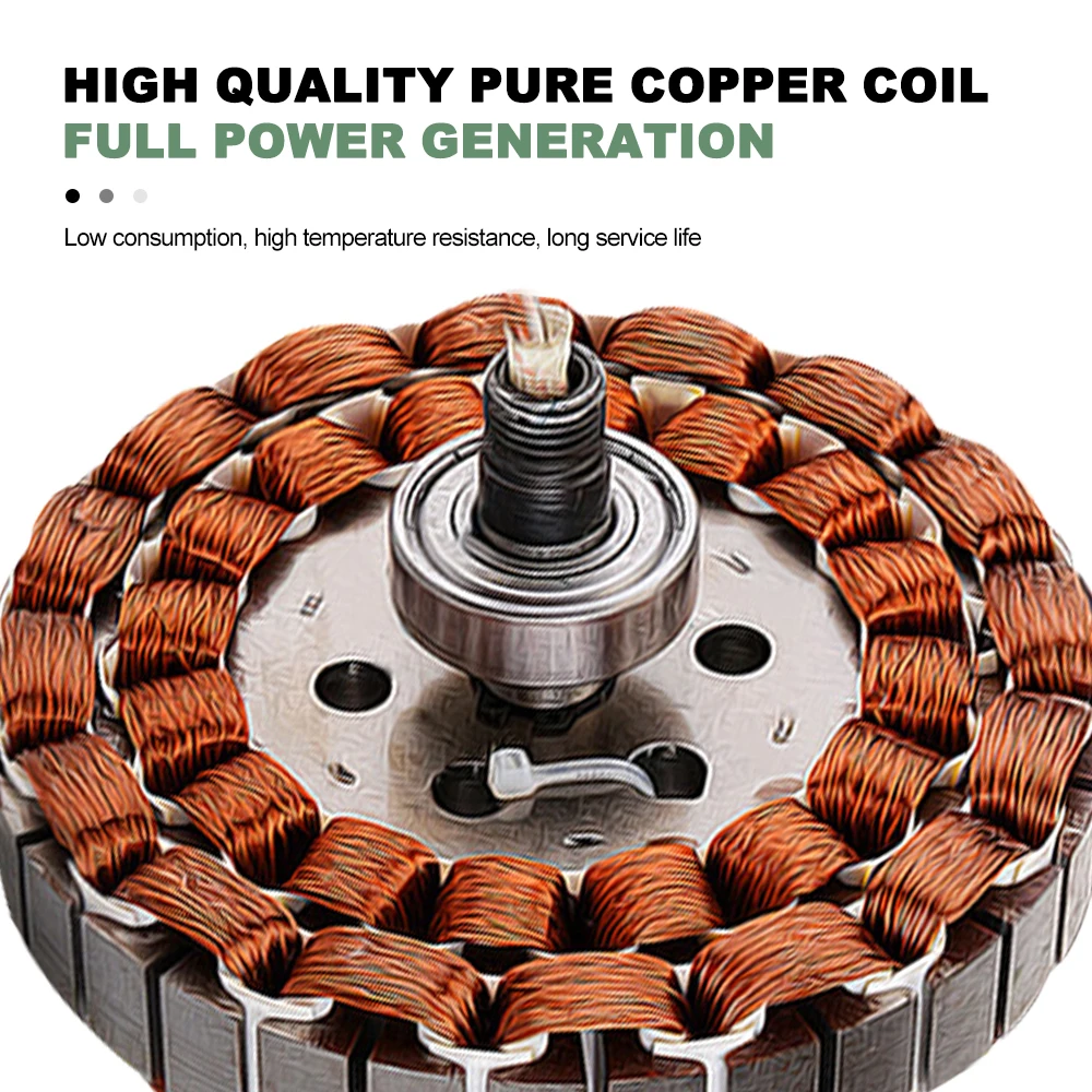 Poland Delivery 1000W Gearless Permanent Magnet Generator Turbine Low-Speed 12V 24V For Water And Wind Power Household