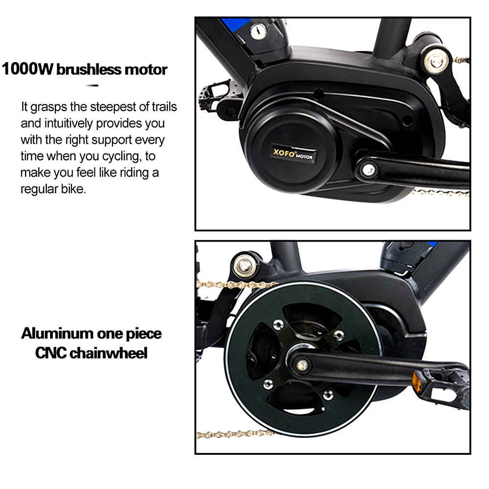 HedaTX TX11 Mid Motor 1000W Electric Bike 48V 15.6Ah Torque Sensor Adult Ebike 27.5" Powerful Electric Bicycle 45KM/H E Bike