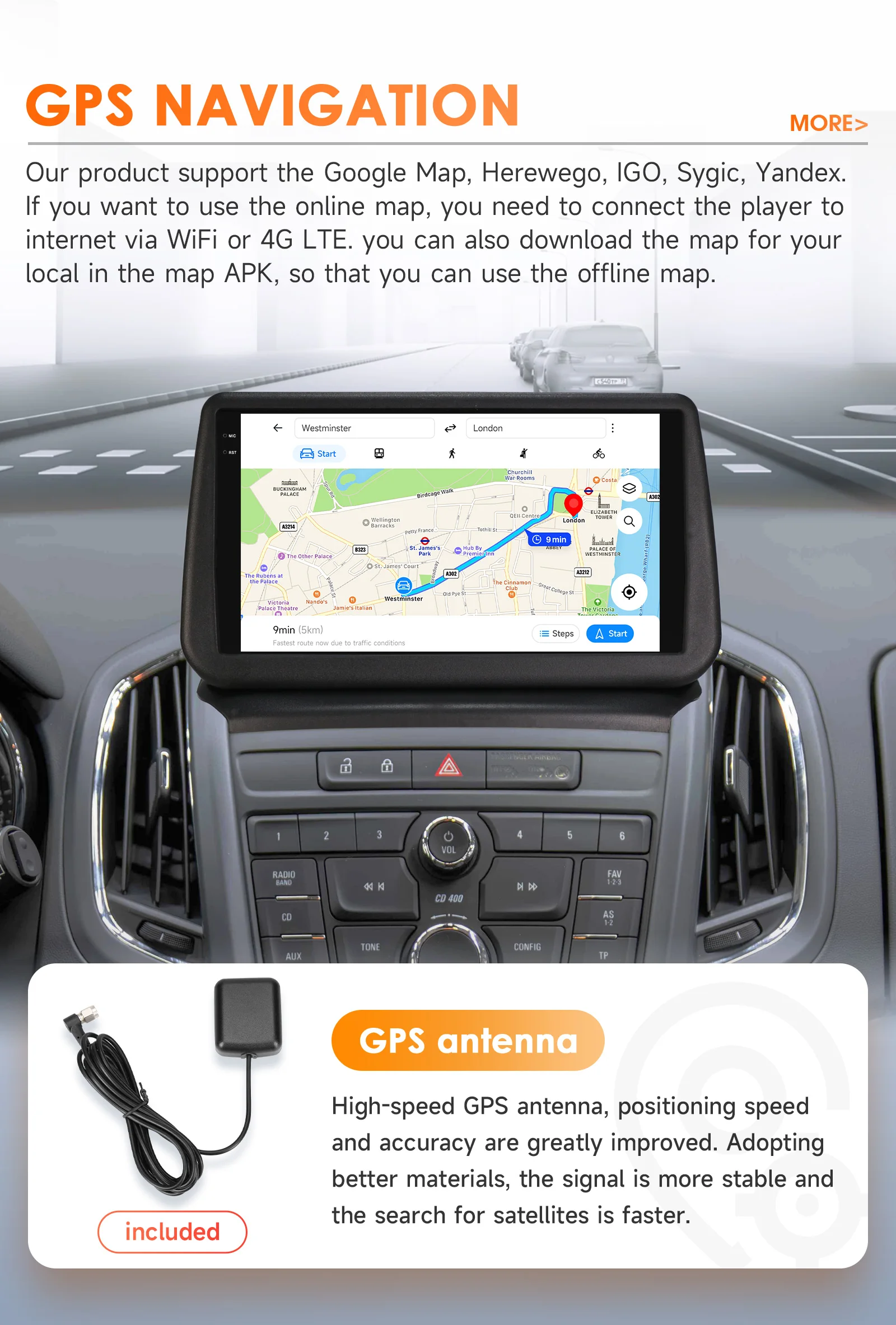 Hizpo 8Core 2Din AI Android 14 Car Radio For Opel zafira C 2010-2016 Car Multimedia GPS 4G Carplay 360Camera By Snapdragon 6115