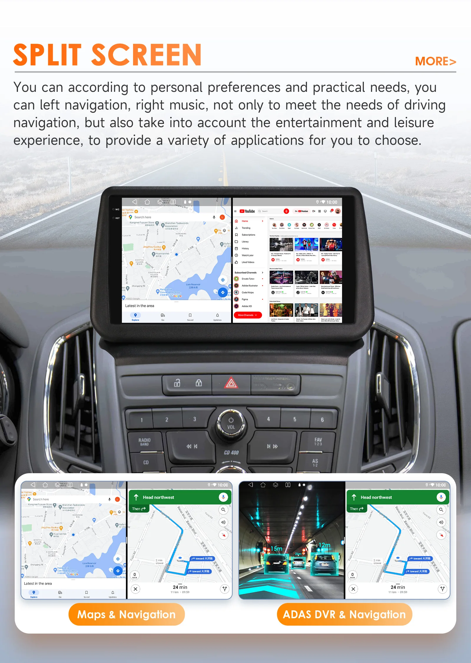 Hizpo 8Core 2Din AI Android 14 Car Radio For Opel zafira C 2010-2016 Car Multimedia GPS 4G Carplay 360Camera By Snapdragon 6115