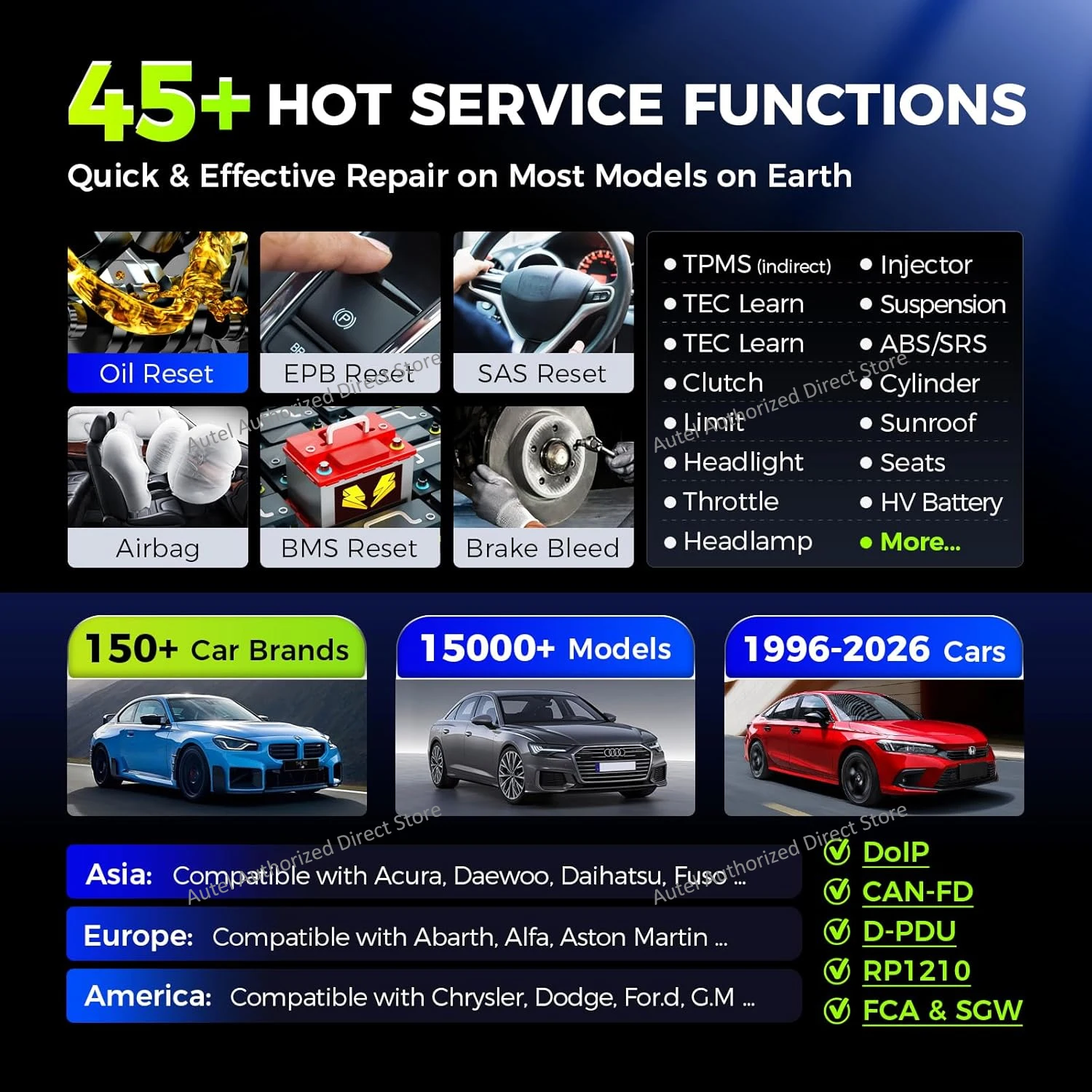 Autel MaxiSYS Elite II PRO Car Diagnostic Scanner Advanced ECU Programming Online Coding Tool, 45+ Services, 2-Year Free Update