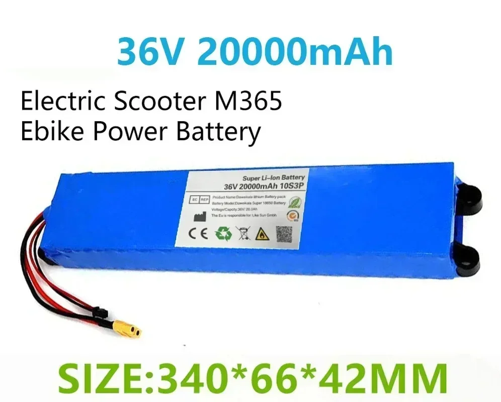 Shipping France 36V 10S3P 18650 Lithium Battery Pack 500W High Power Battery High Quality Battery Pack for M365 BMS DIY 42V