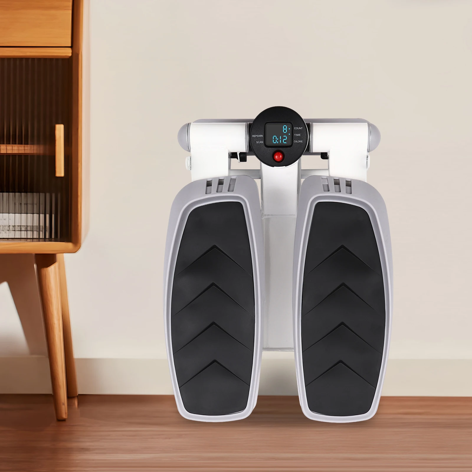 Grey Fitness Stepper Portable Fitness Stepper Fitness Mini Stepper For Home Office Workout Gym For Weight Loss Shaping Etc