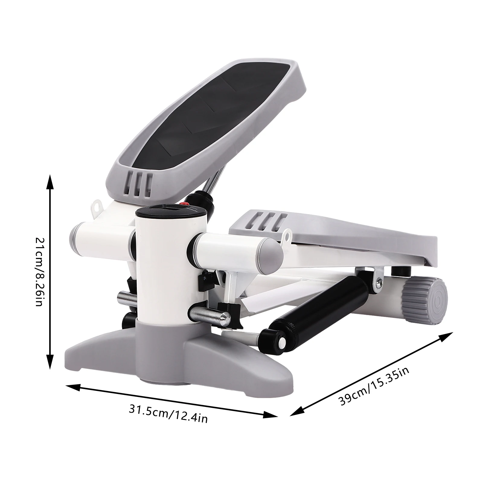 Grey Fitness Stepper Portable Fitness Stepper Fitness Mini Stepper For Home Office Workout Gym For Weight Loss Shaping Etc