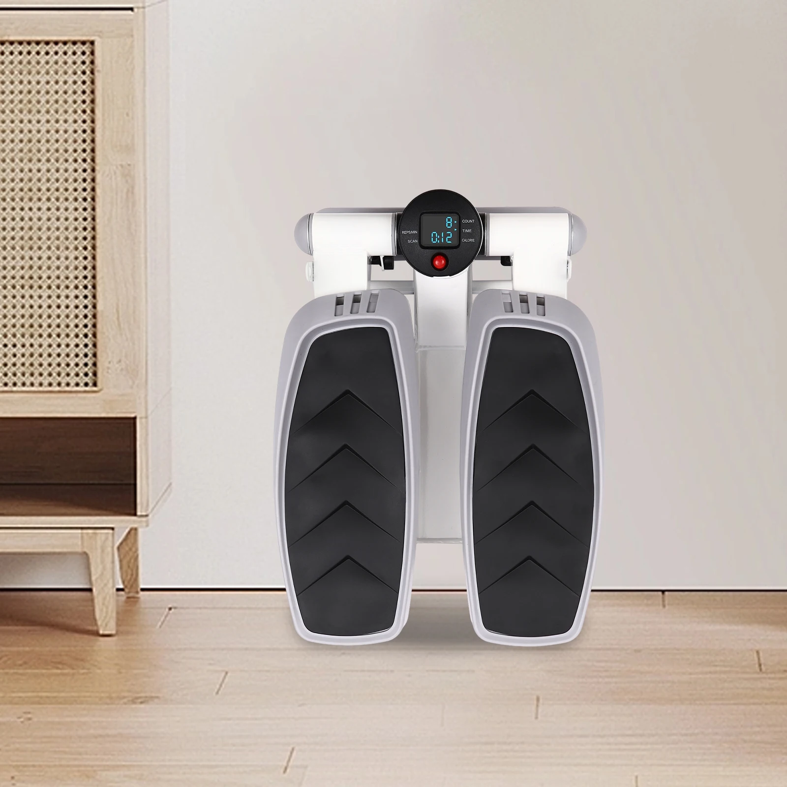 Grey Fitness Stepper Portable Fitness Stepper Fitness Mini Stepper For Home Office Workout Gym For Weight Loss Shaping Etc