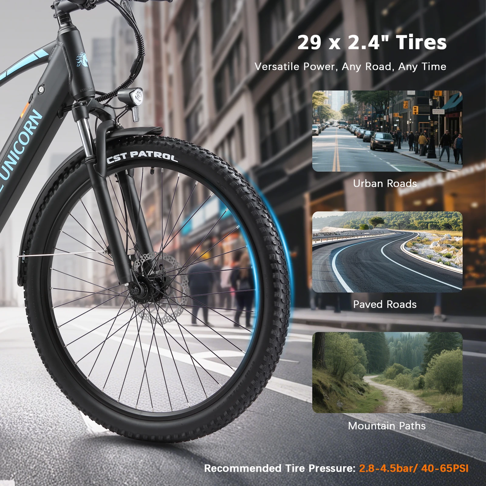 PURE UNICORN U3 29 Inch Electric Bike For Men 48V 750W Adult Ebikes Cheap Electric Bicycle Free Shipping Electric Mountain Bike